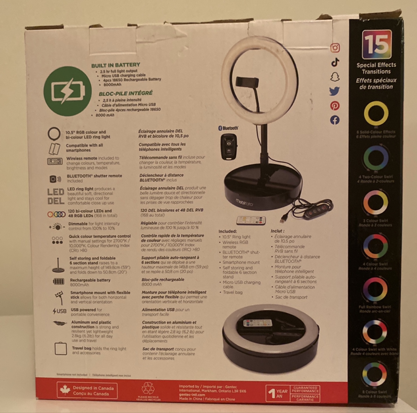 Mobifoto Mobilite 10R3 Ring Light Creator Kit - photo 2