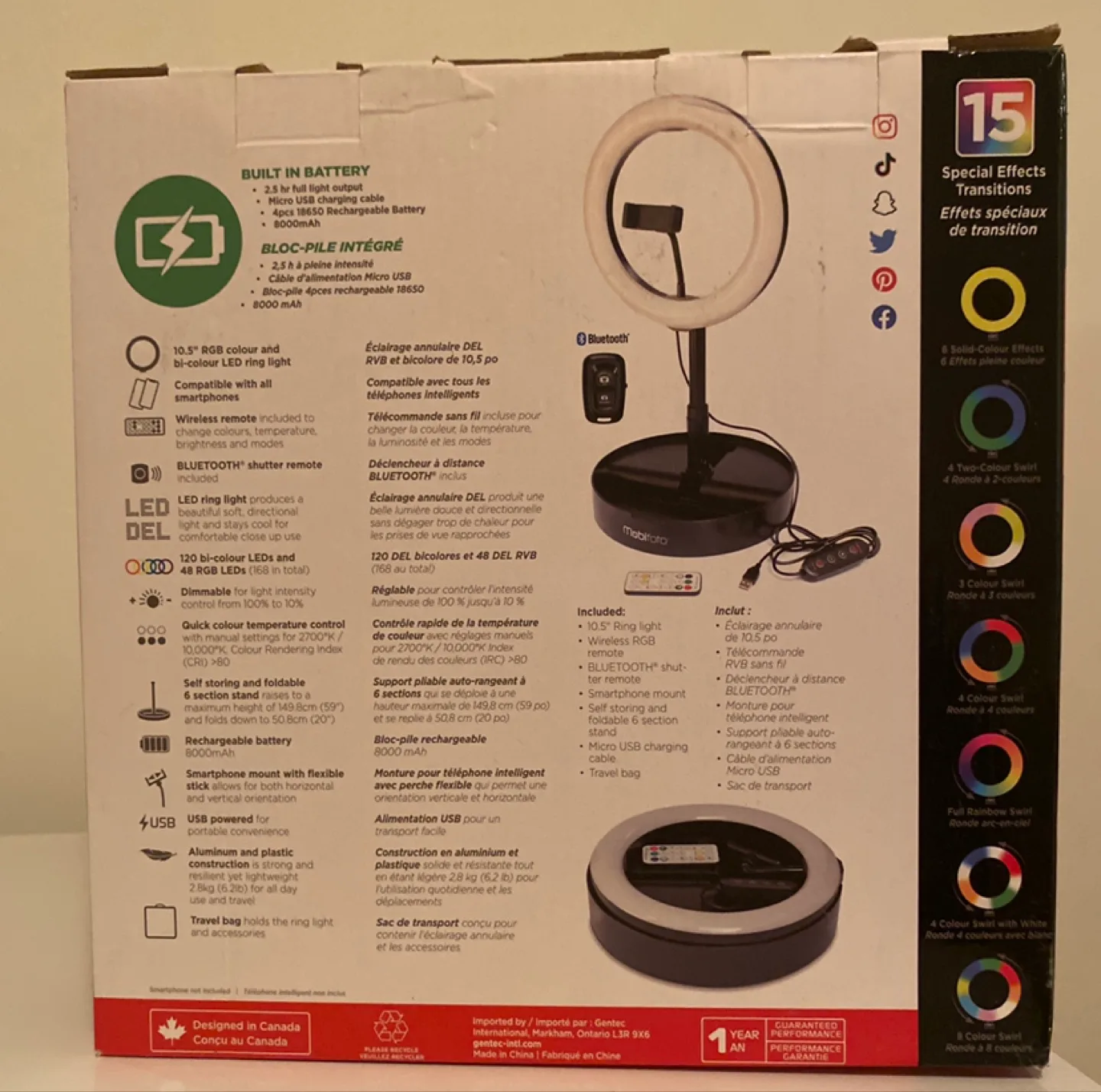 Mobifoto Mobilite 10R3 Ring Light Creator Kit image indicator(2)