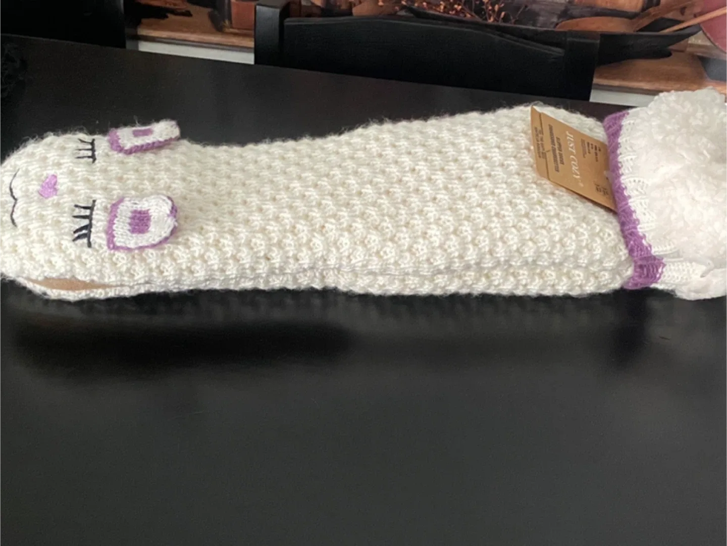 NEW! “Just Cozy” Ladies Llama Slipper/Socks! image indicator(8)