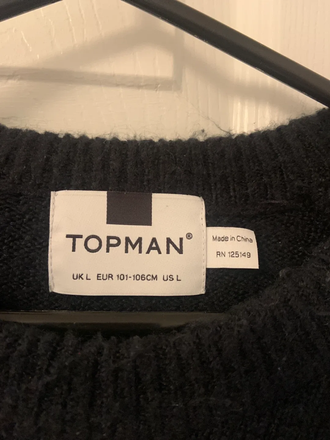 Topman Black Sweater - Size L image indicator(3)
