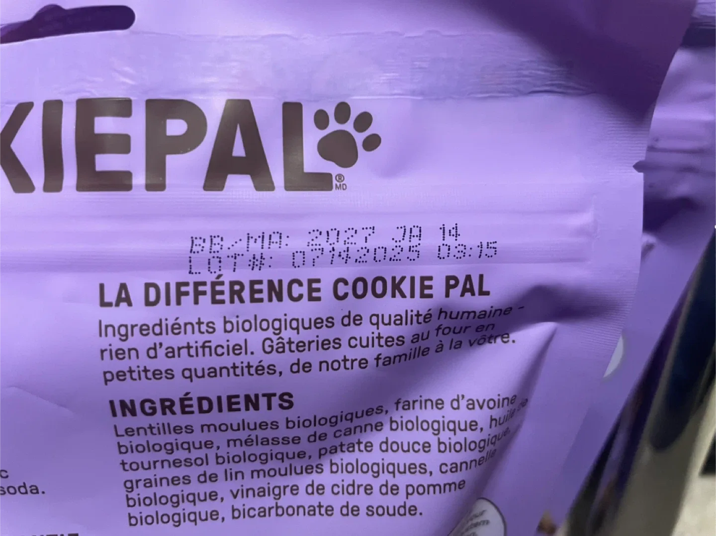 New Cookie Pal - Organic Gluten Free Dog Treats image indicator(2)