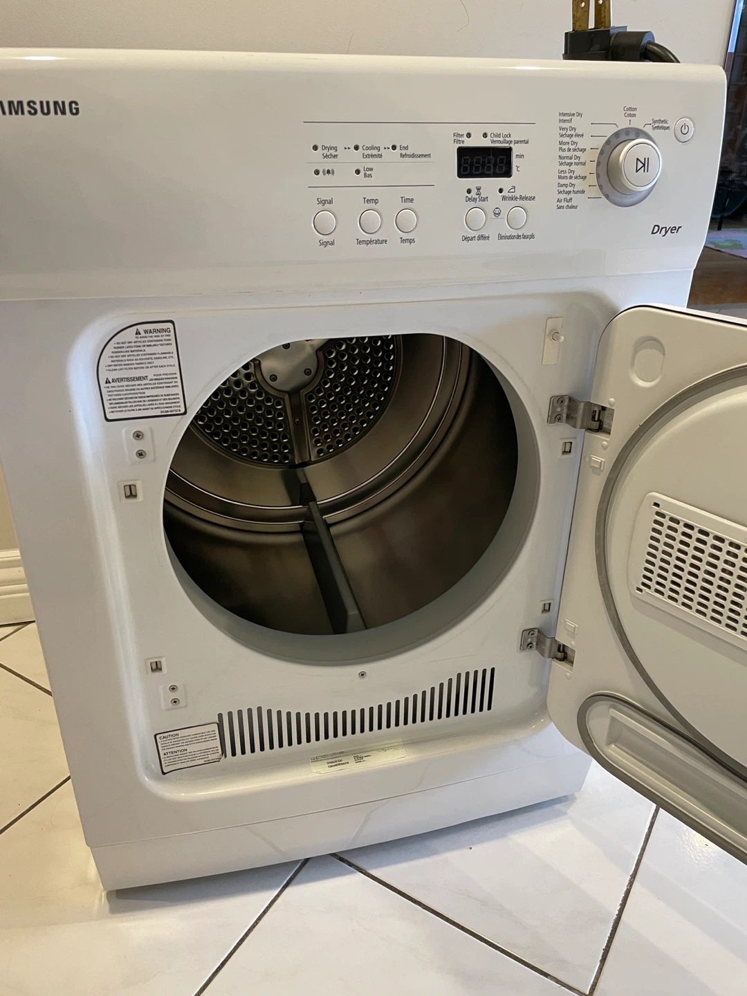 Samsung Dryer 24 inch - DV665JW/XAC - photo 3