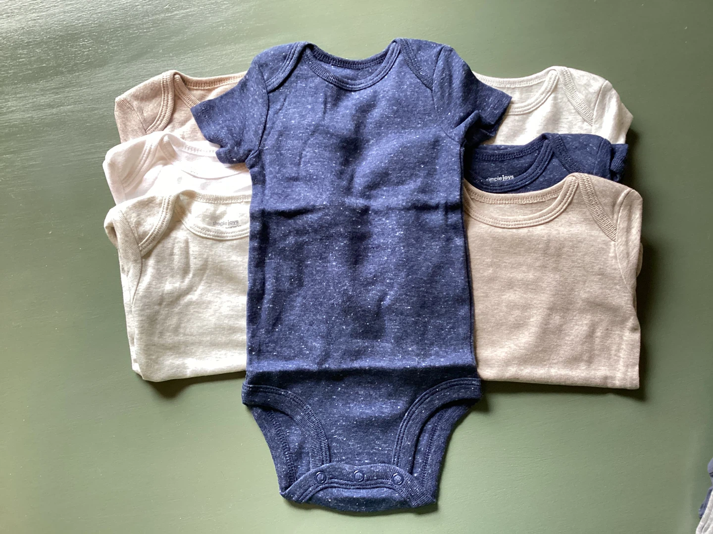 7 Short Sleeve Baby Onesies 3 to 6 Months