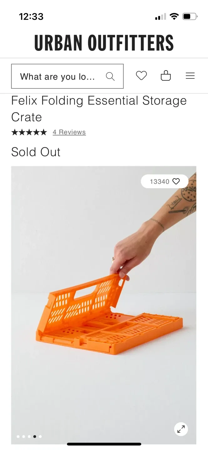 Folding Crate in Lavender image indicator(8)