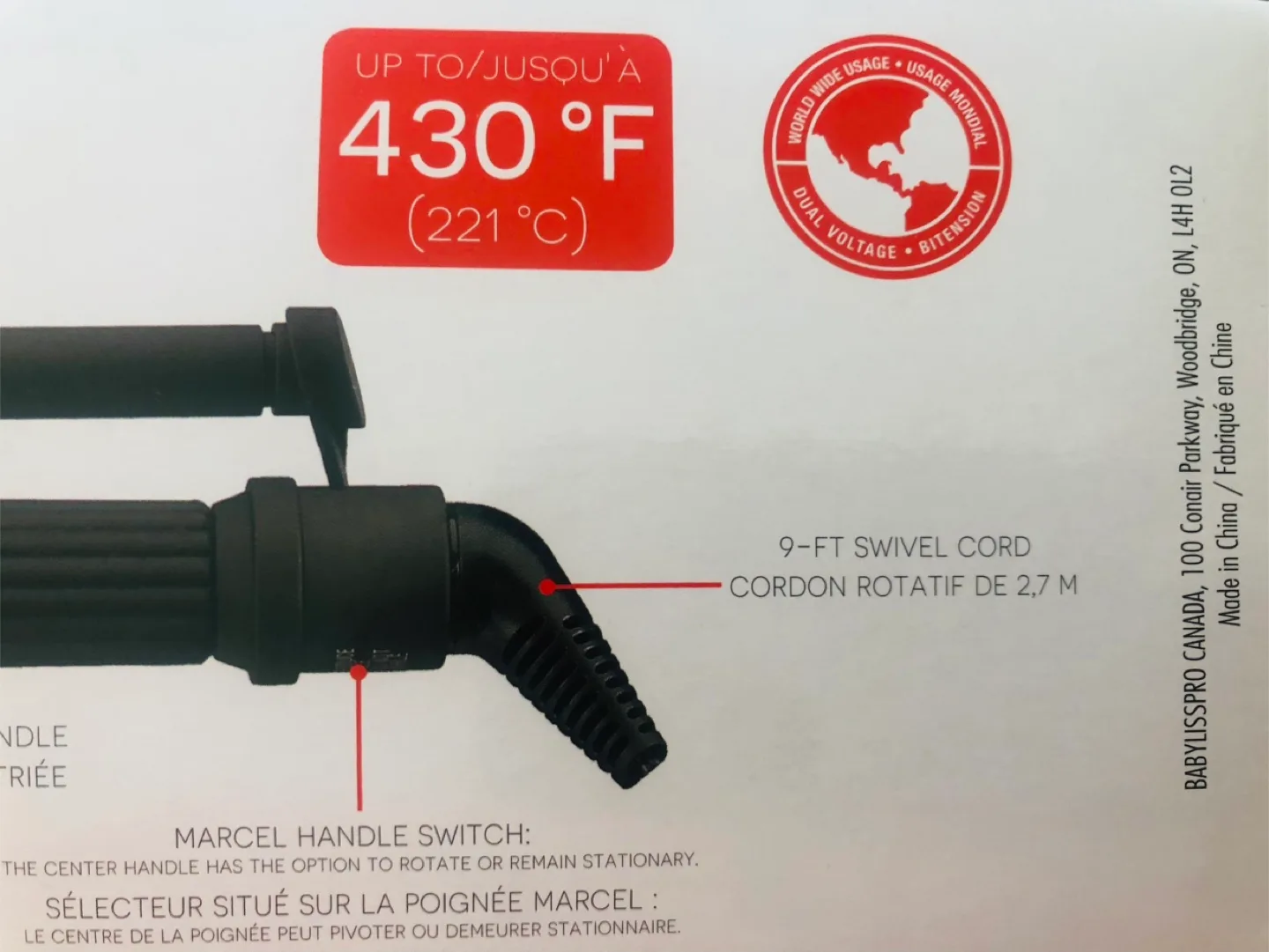 NEW BaBylissPRO Ceramix Xtreme 1/2" Curling Iron - New image indicator(4)