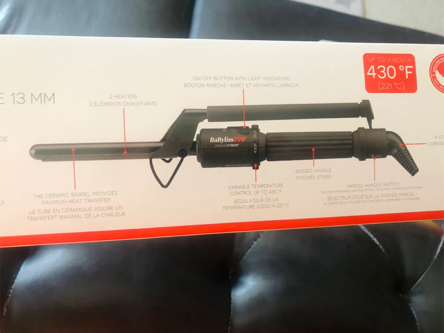 NEW BaBylissPRO Ceramix Xtreme 1/2" Curling Iron - New thumbnail