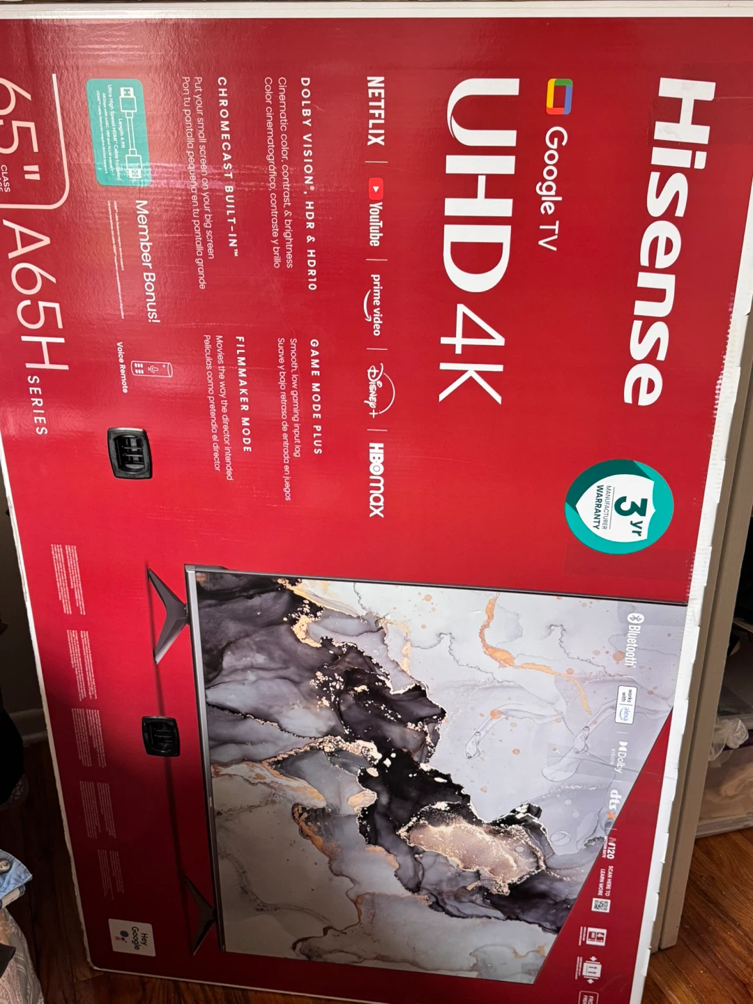 Hisense 65" A65H Series 4K UHD Smart TV - photo 2