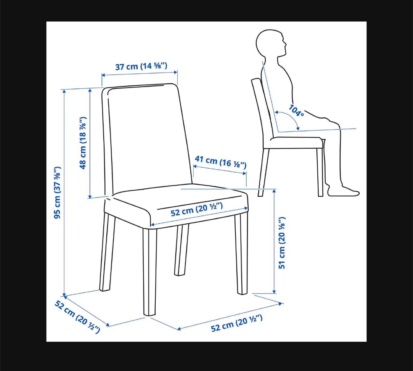 IKEA Grey Dining Chair - photo 2