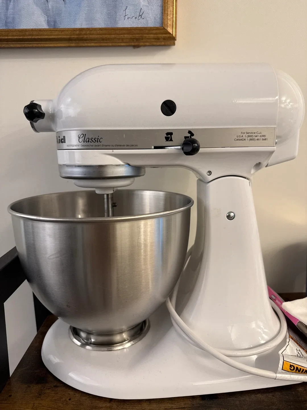 KitchenAid Classic Stand Mixer - White thumbnail