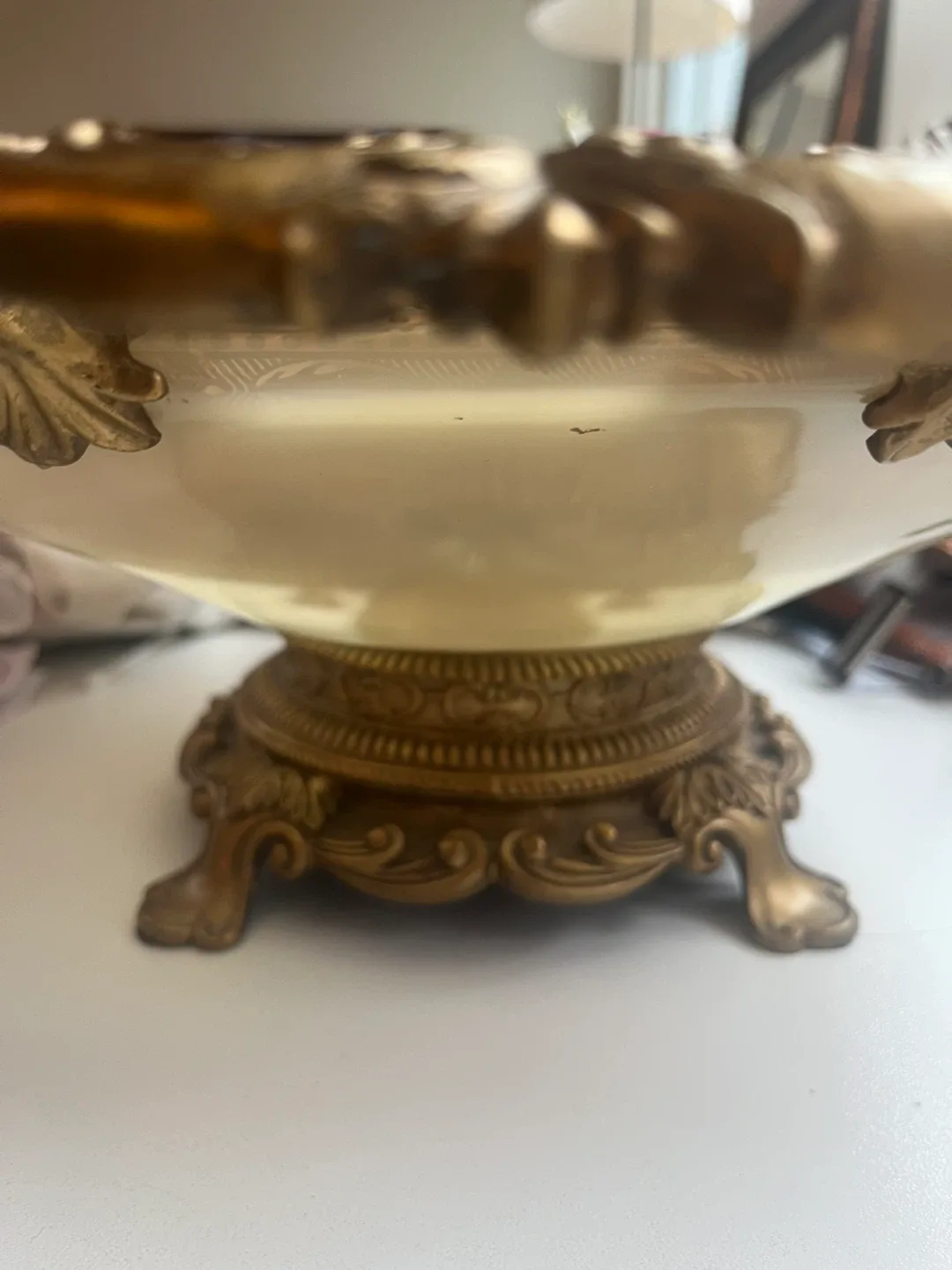 Vintage Decorative Glass Tray with Handles image indicator(3)