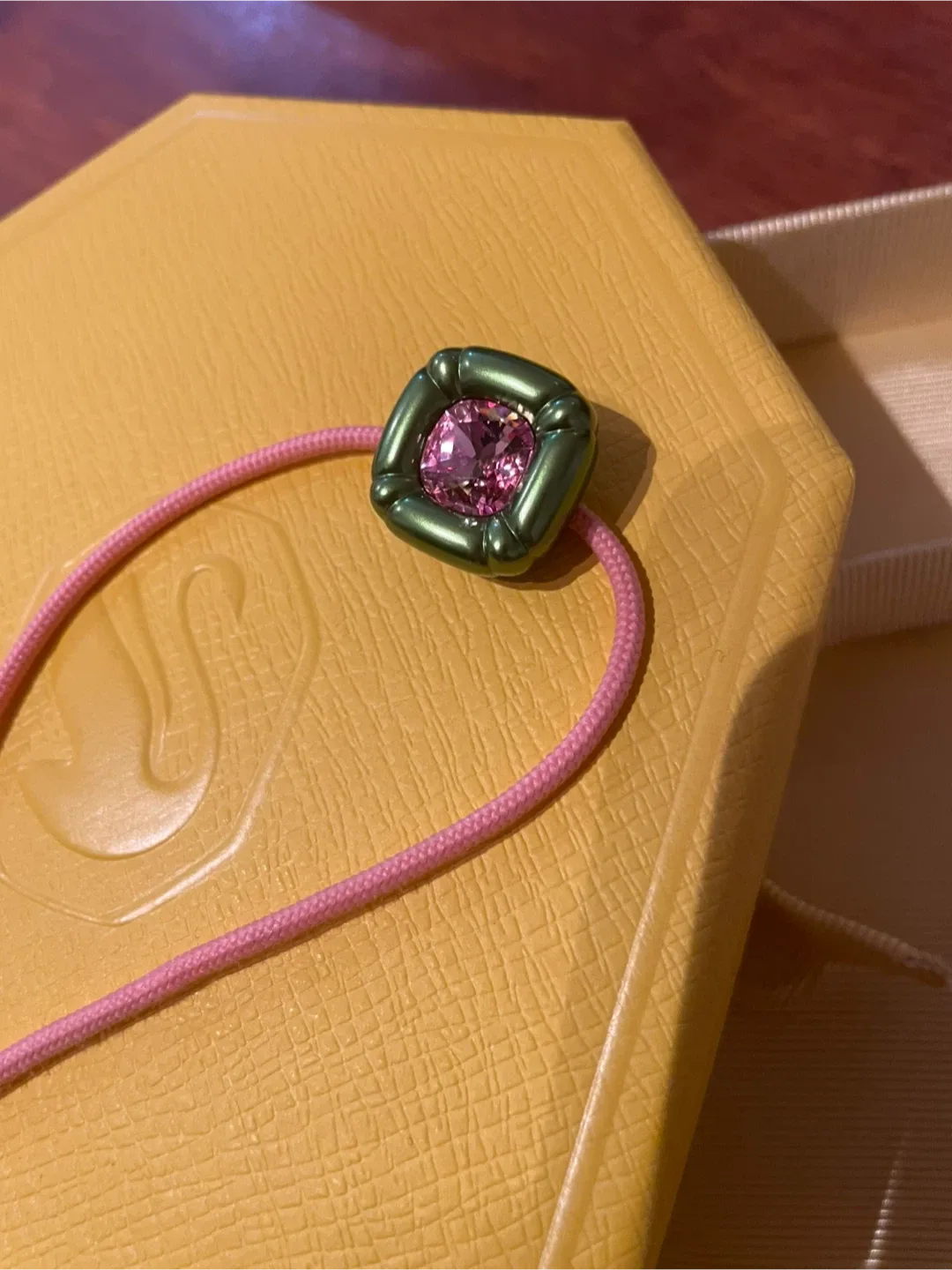 Swarovski Lucent Bracelet, Pink & Green, with Box image indicator(2)