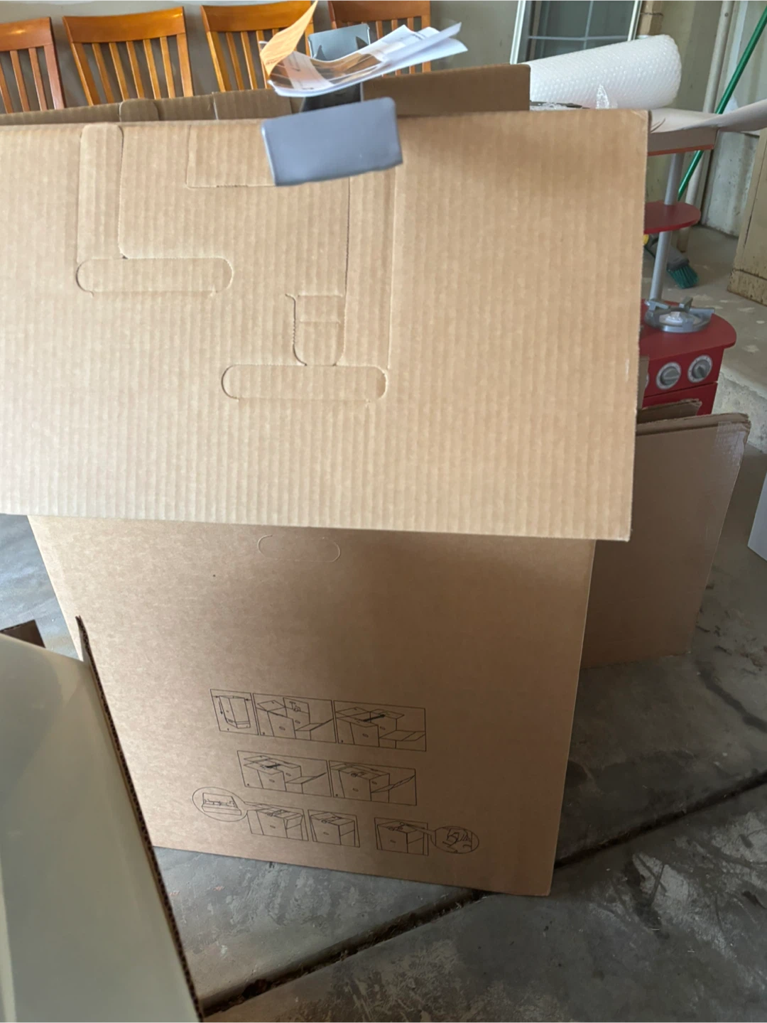 Wardrobe moving box.