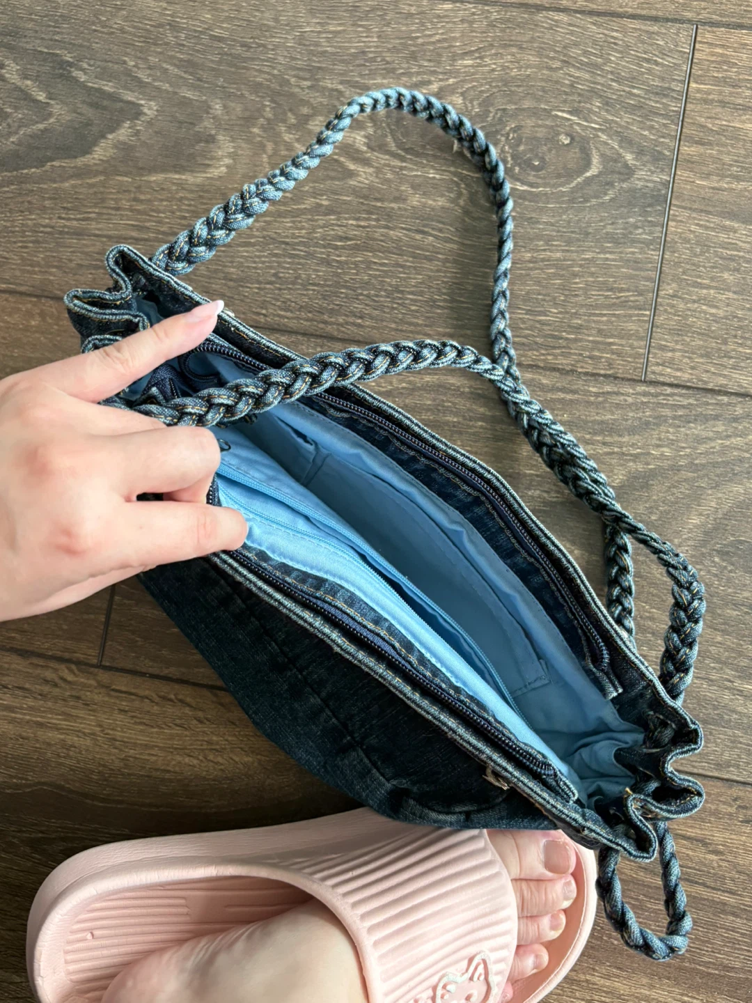 Denim Shoulder Bag - photo 3