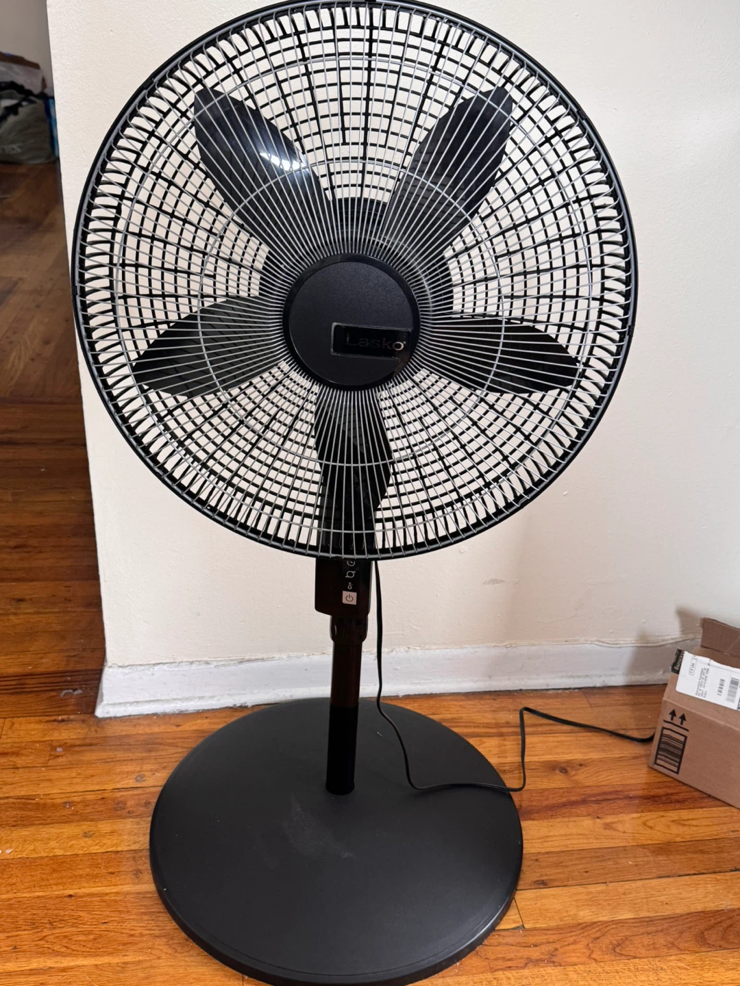 Lasko Black Stand Fan with remote control