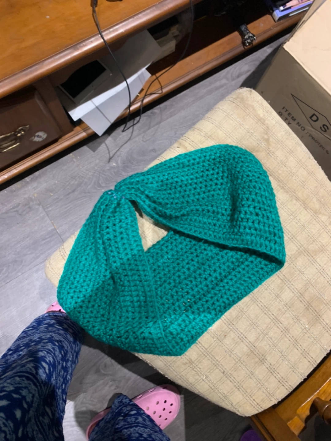 Handmade crocheted top - photo 2