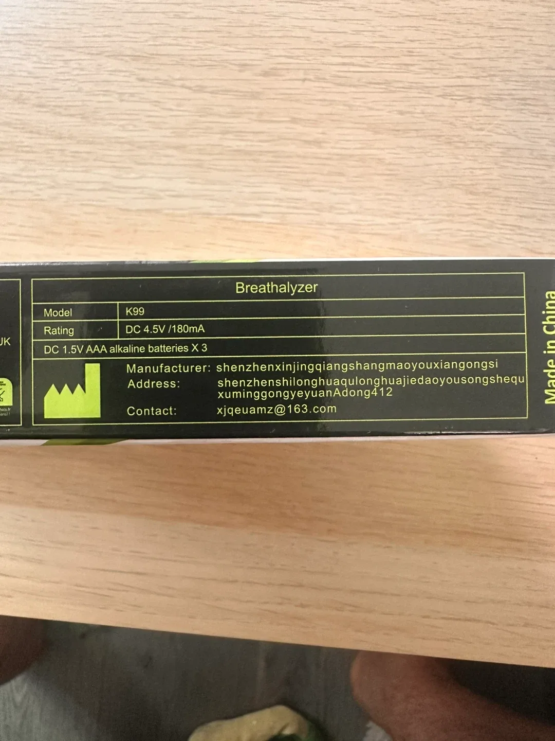 Kungfuren Breathalyzer K99 - New in Box! image indicator(3)