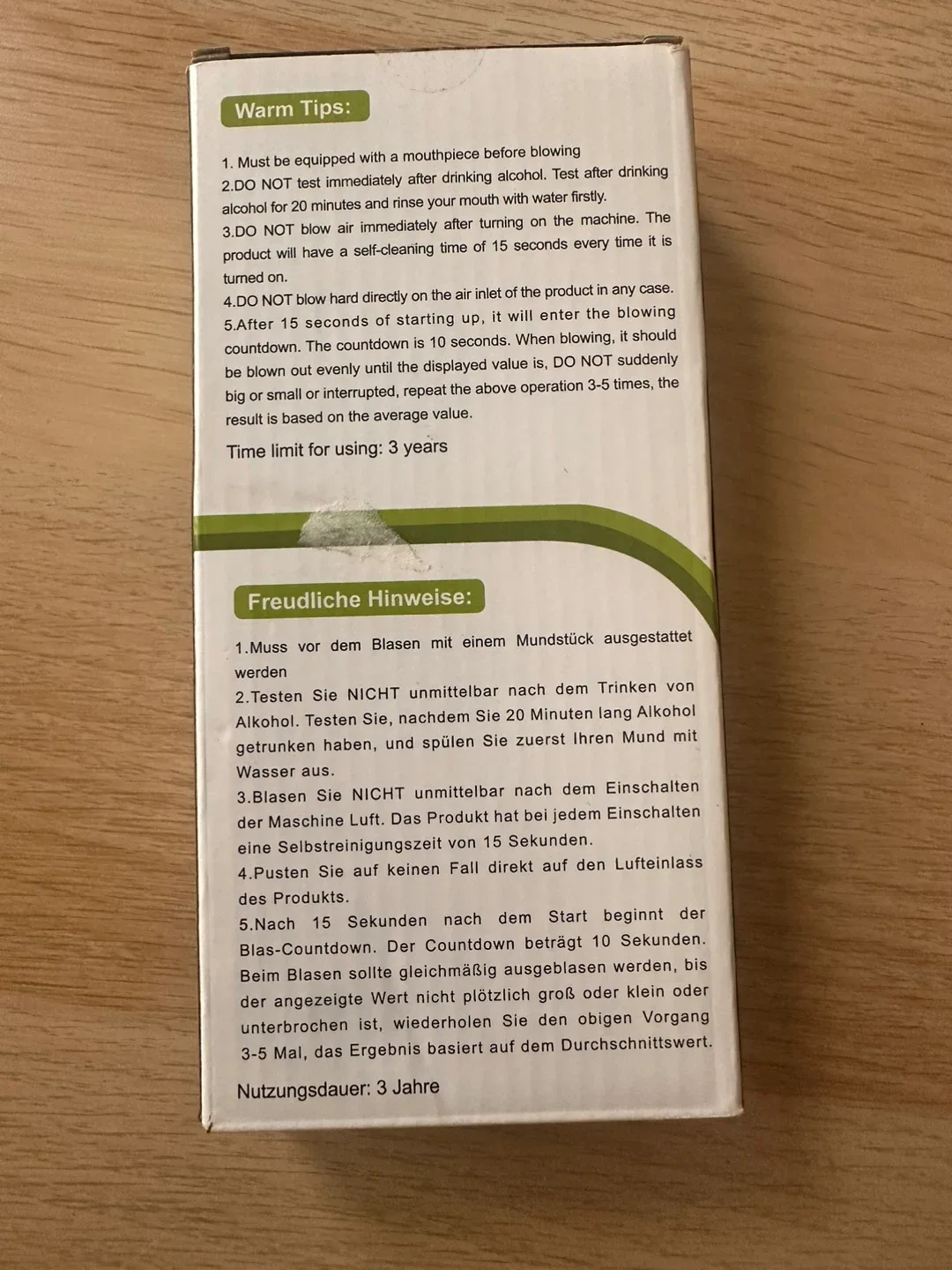 Kungfuren Breathalyzer K99 - New in Box! image indicator(4)