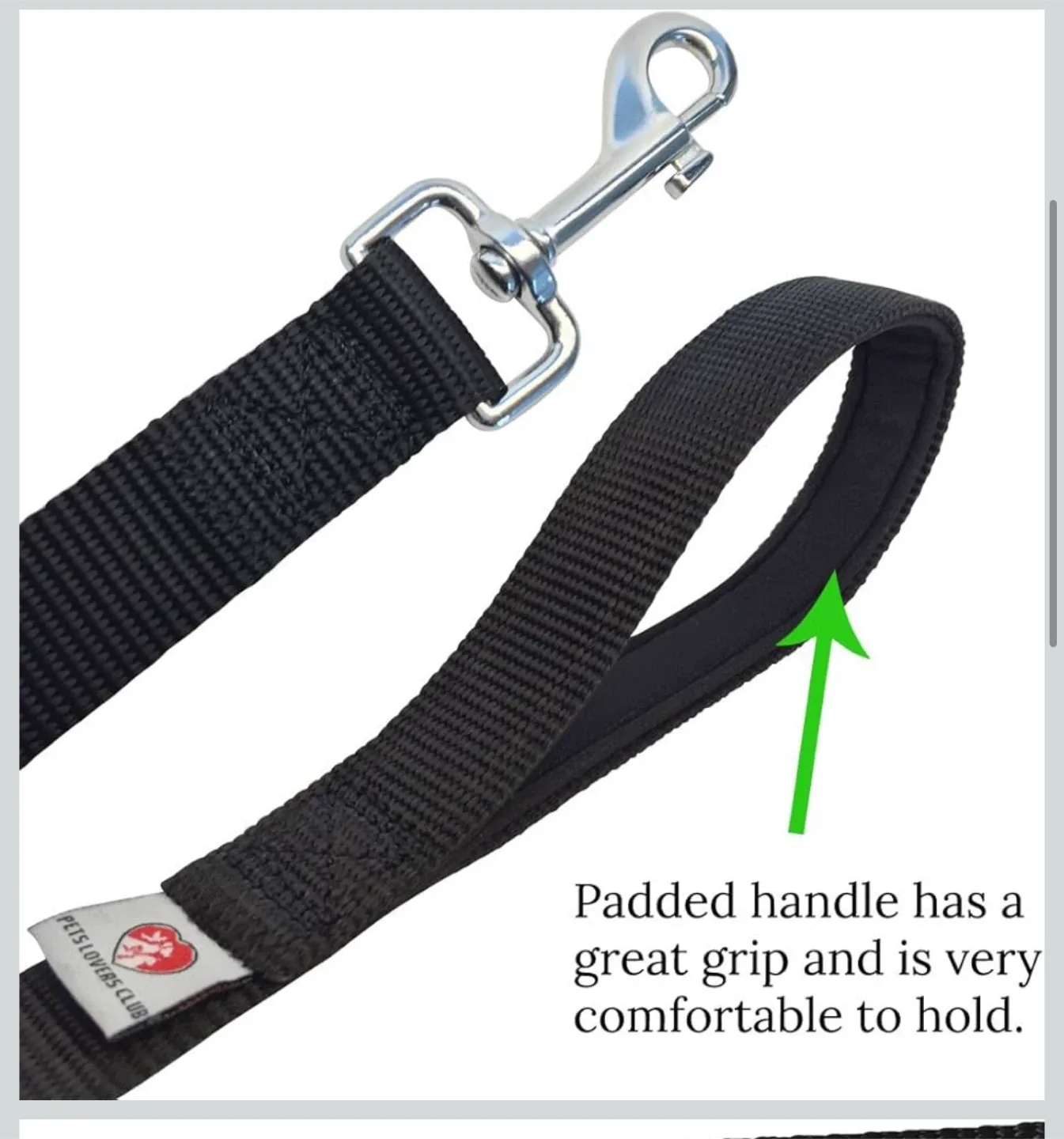 Dutchy Brand Premium Dog Leash - Black, 6ft image indicator(2)