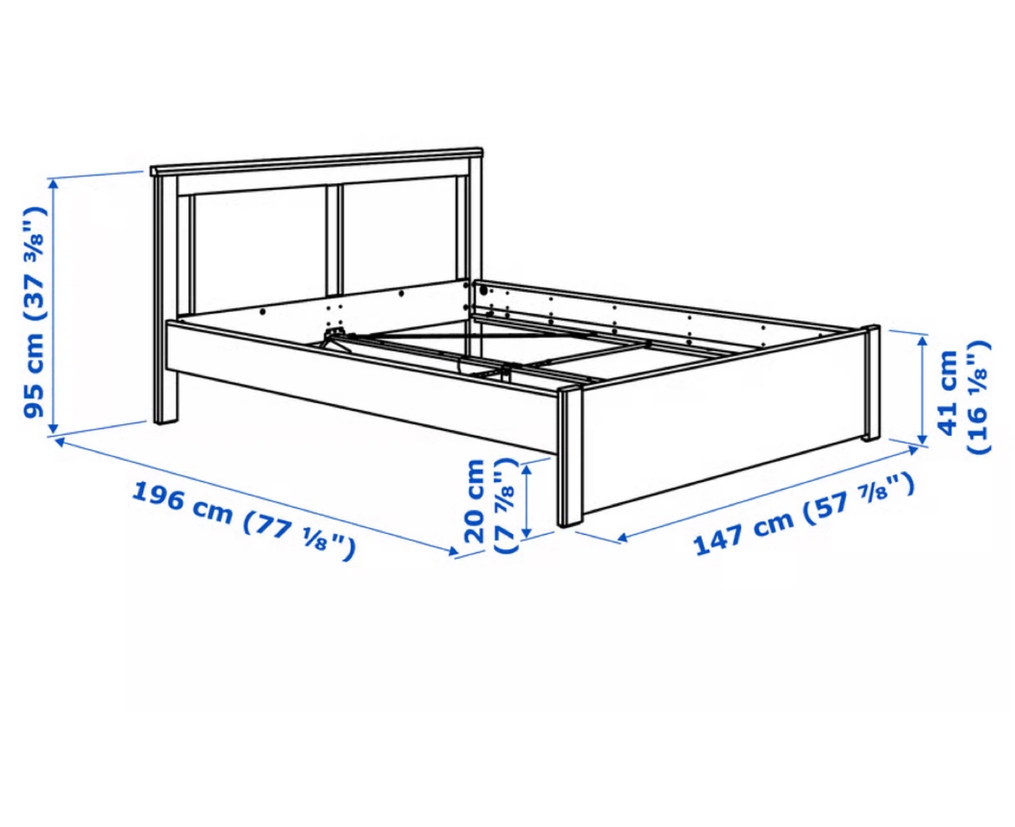 IKEA Queen Size Bed Frame - photo 5