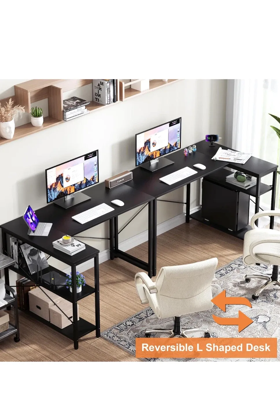 Computer Desk L Shaped 47” image indicator(3)