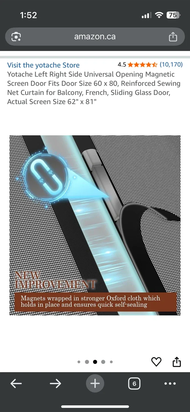 Magnetic Screen Door 60” x 80” image indicator(4)