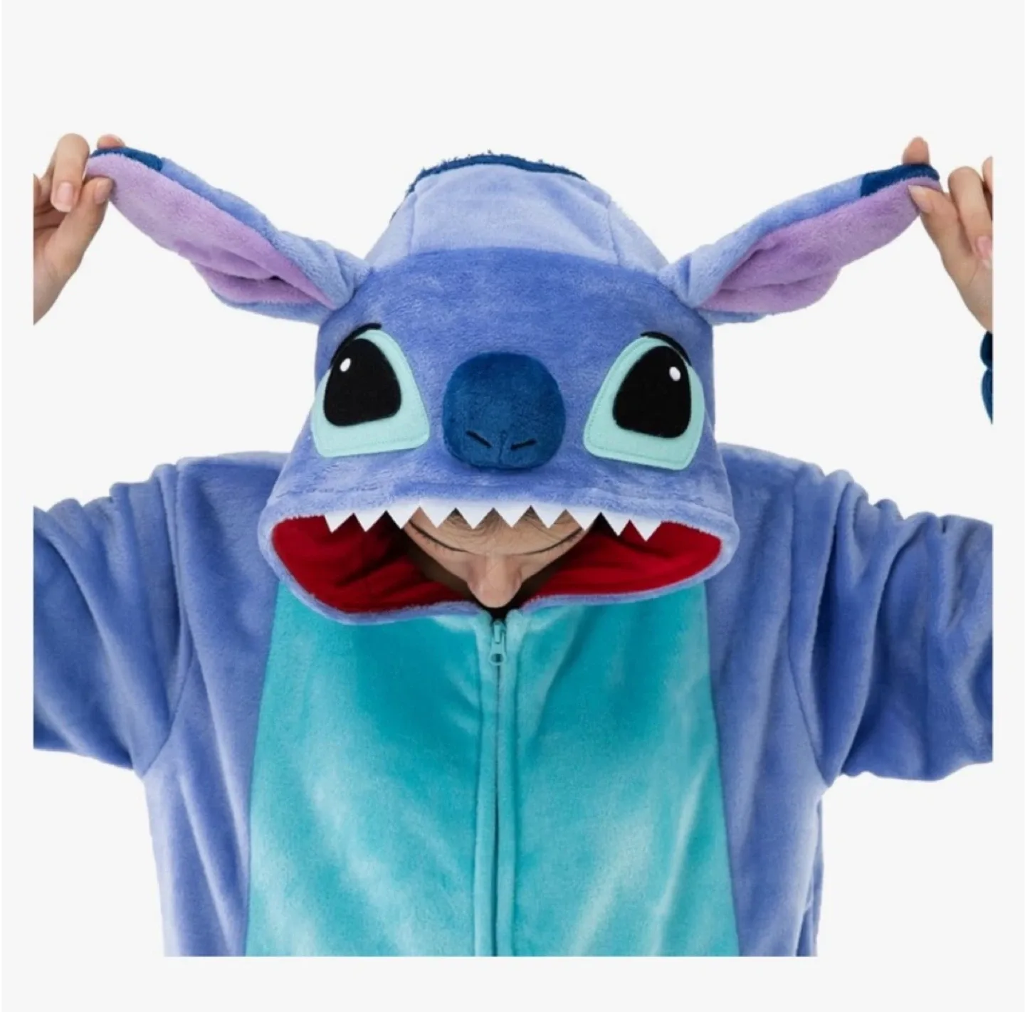 Stitch Adult Onsie Costume NIP - Sz L Unisex image indicator(2)