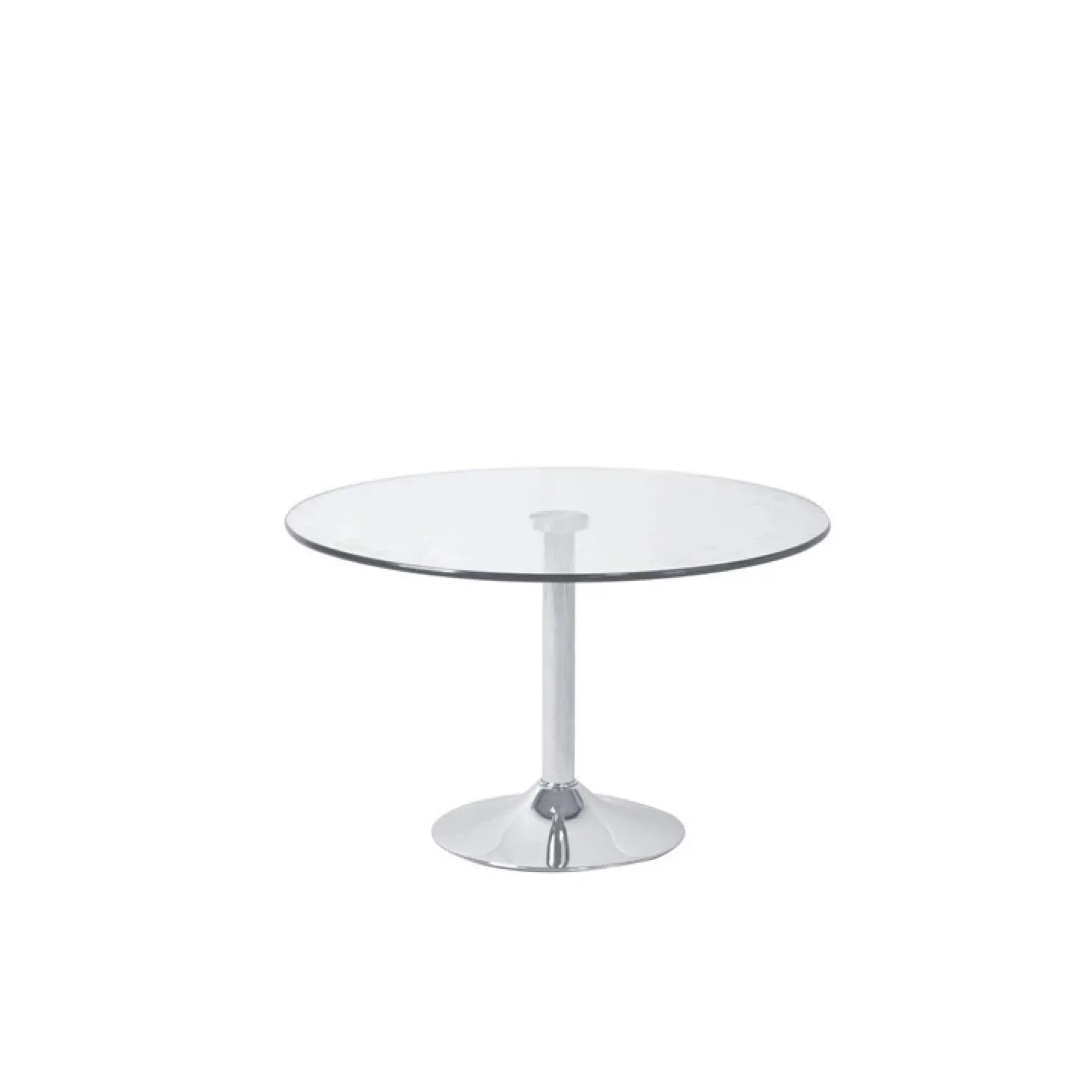 Round Glass Side Table Clear image indicator(2)