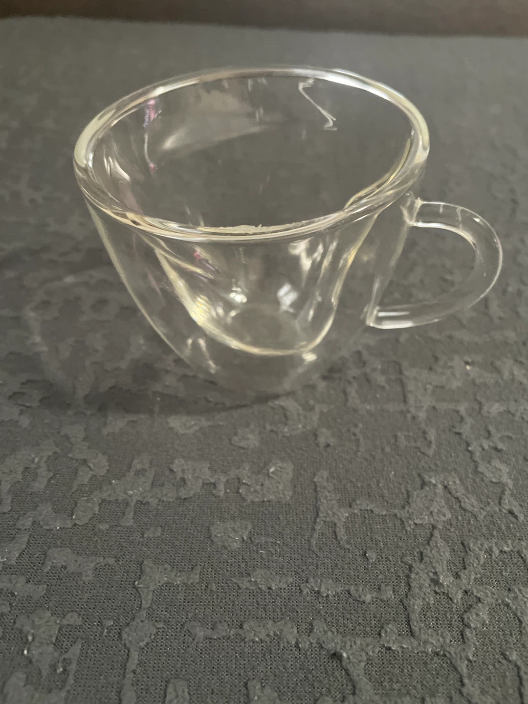 Clear Glass Double Walled Coffee Mug