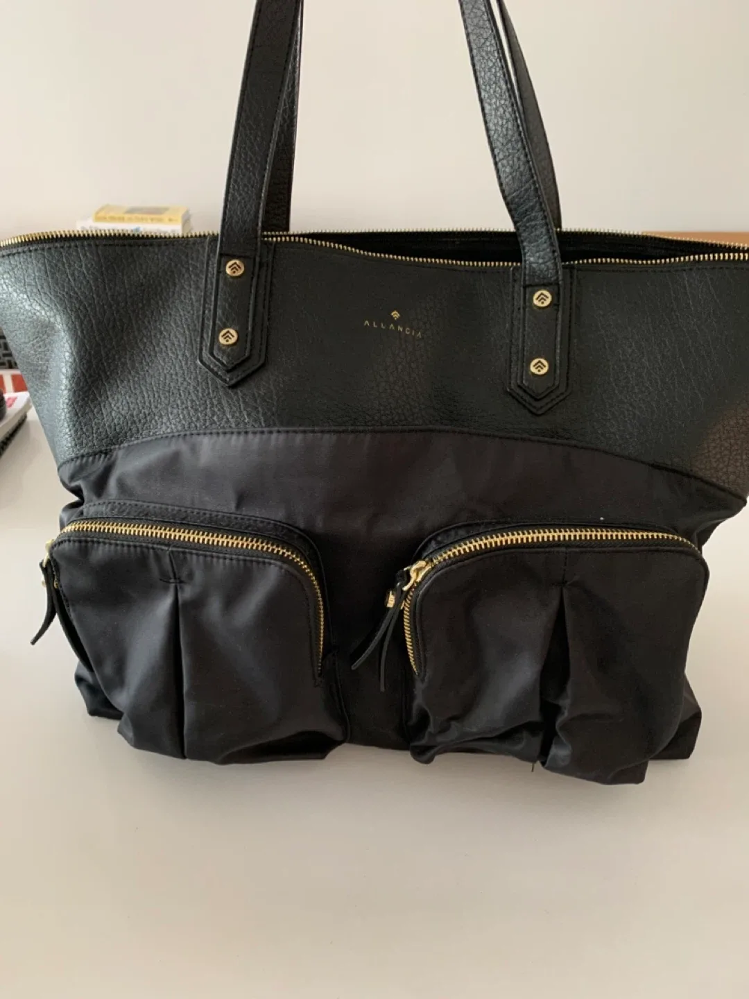 Allancia Black Tote Bag