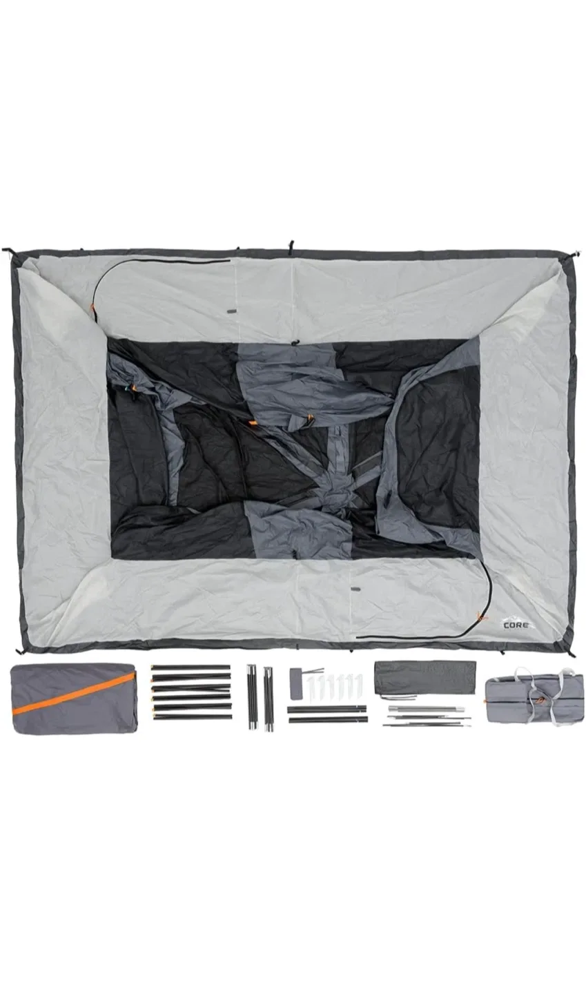 CORE Large 10-Person Multi Room Family Tent with Full Rainfly image indicator(7)