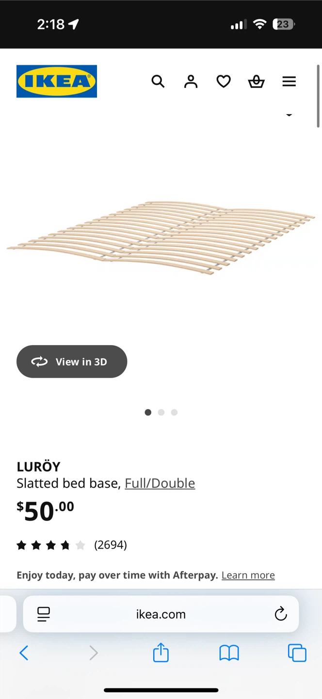 IKEA LURÖY full/double Slatted Bed Base - photo 2