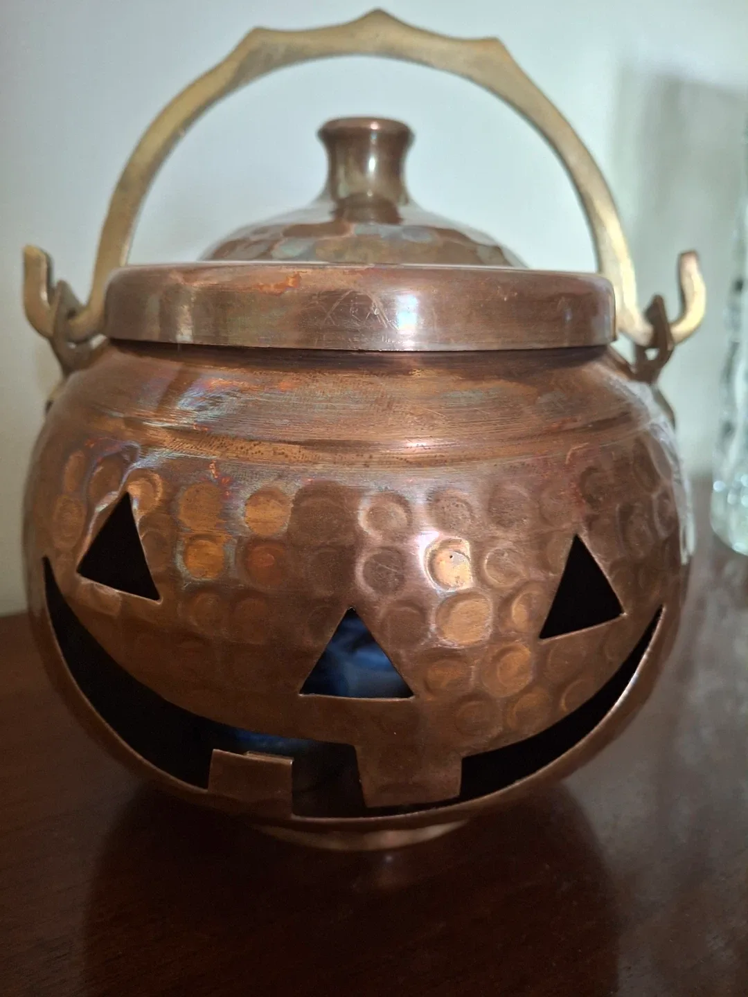 Houston Intl Trading copper jack-o-lantern image indicator(4)