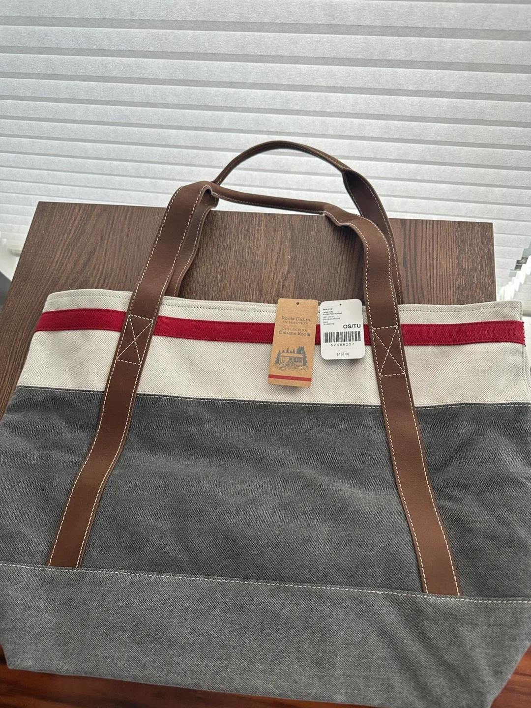 BRAND NEW with Tags - Roots Cabin Collection Tote Bag thumbnail