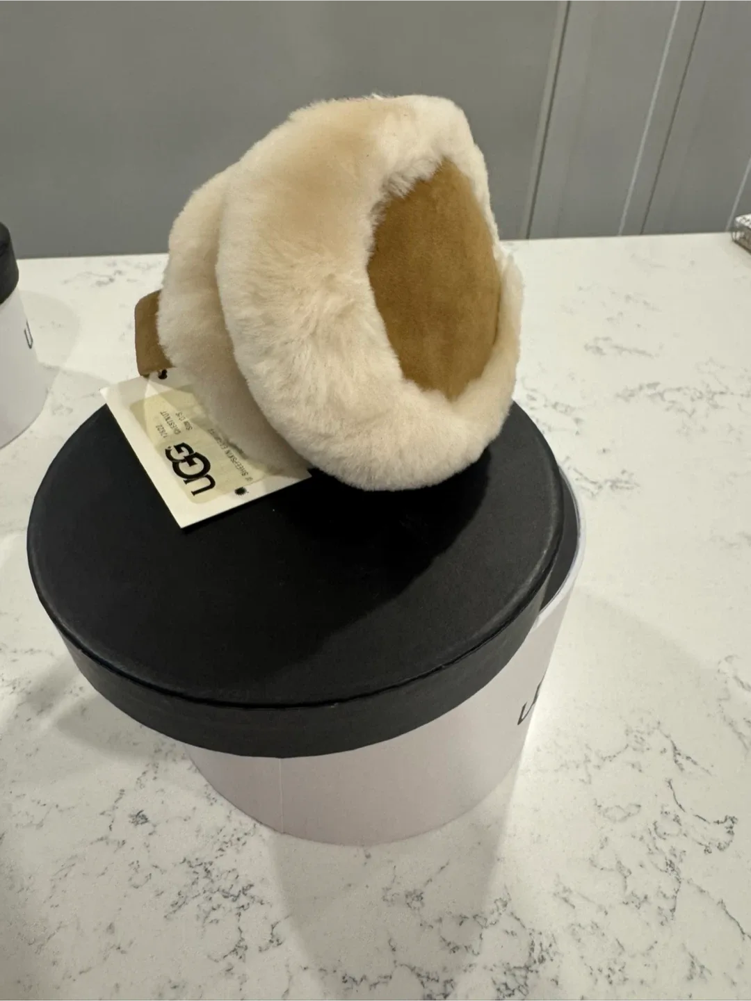 UGG Chestnut Sheepskin Earmuffs - New with Box image indicator(2)