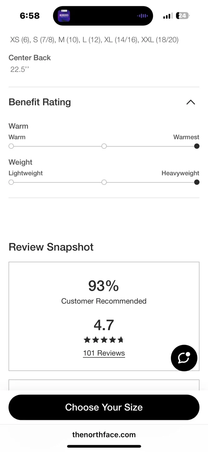 The North Face Puffer Jacket - Black image indicator(9)