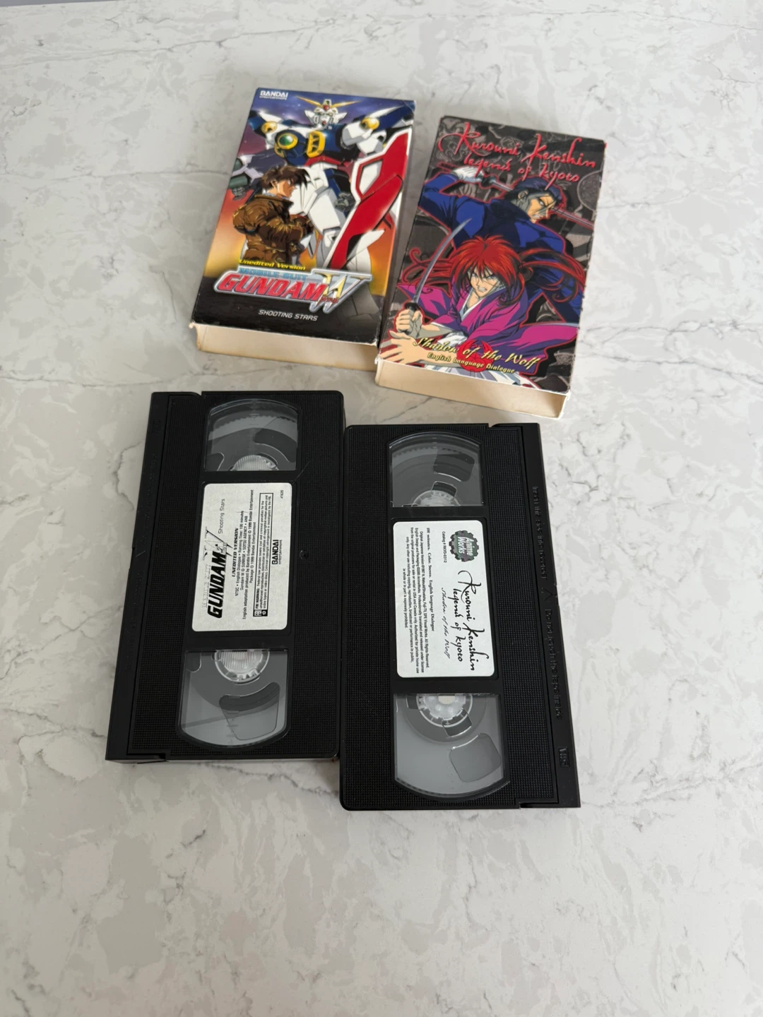 Mobile Suit Gundam 08th MS Team & Rurouni Kenshin VHS Tapes