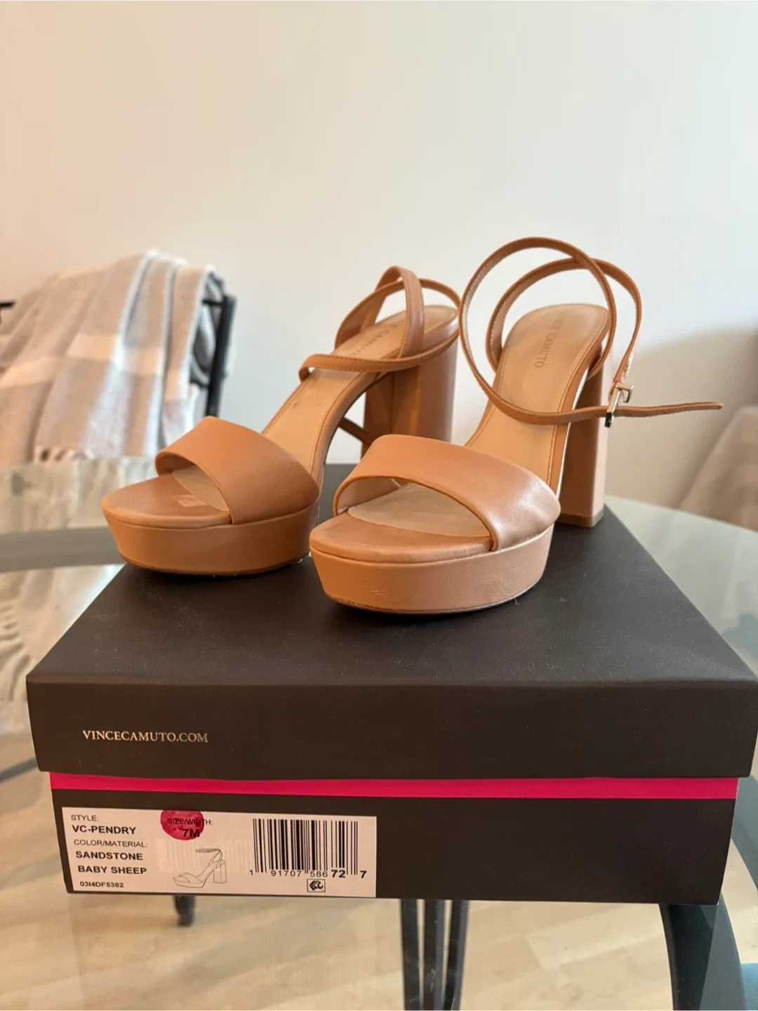Vince Camuto VC-Pendry Sandstone Heels - Size 7 image indicator(2)