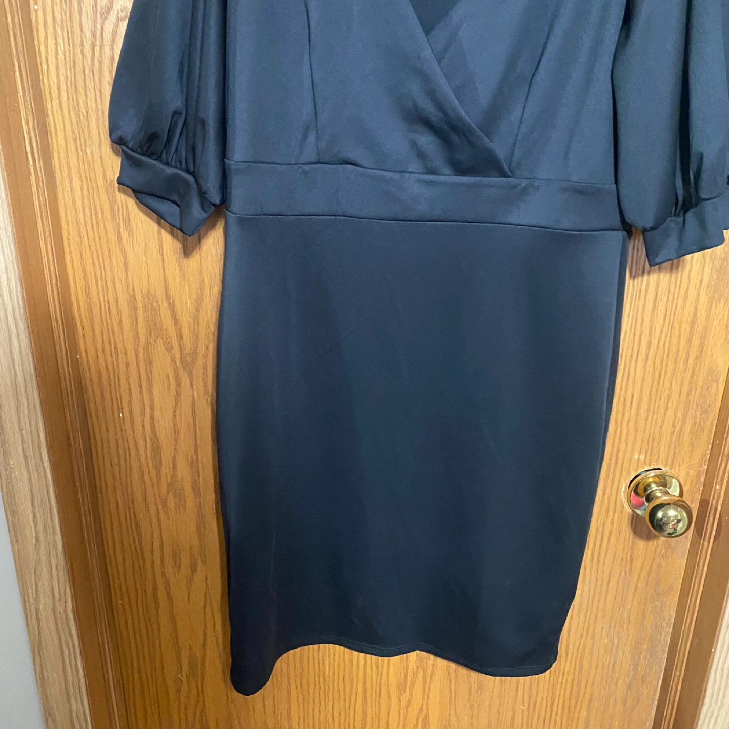 Plus size black knit dress - photo 5