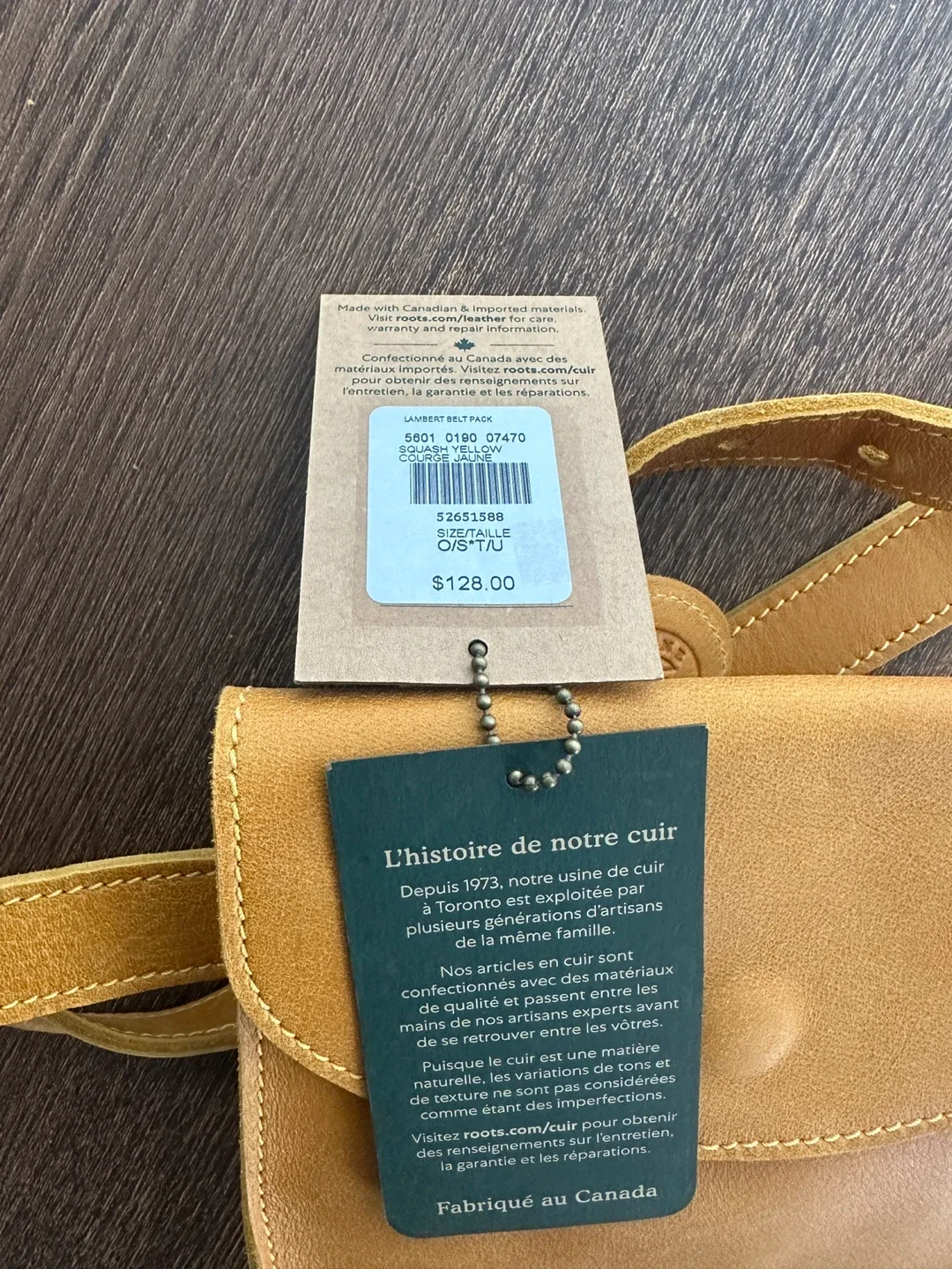 BRAND NEW - Roots Leather Belt Pack thumbnail