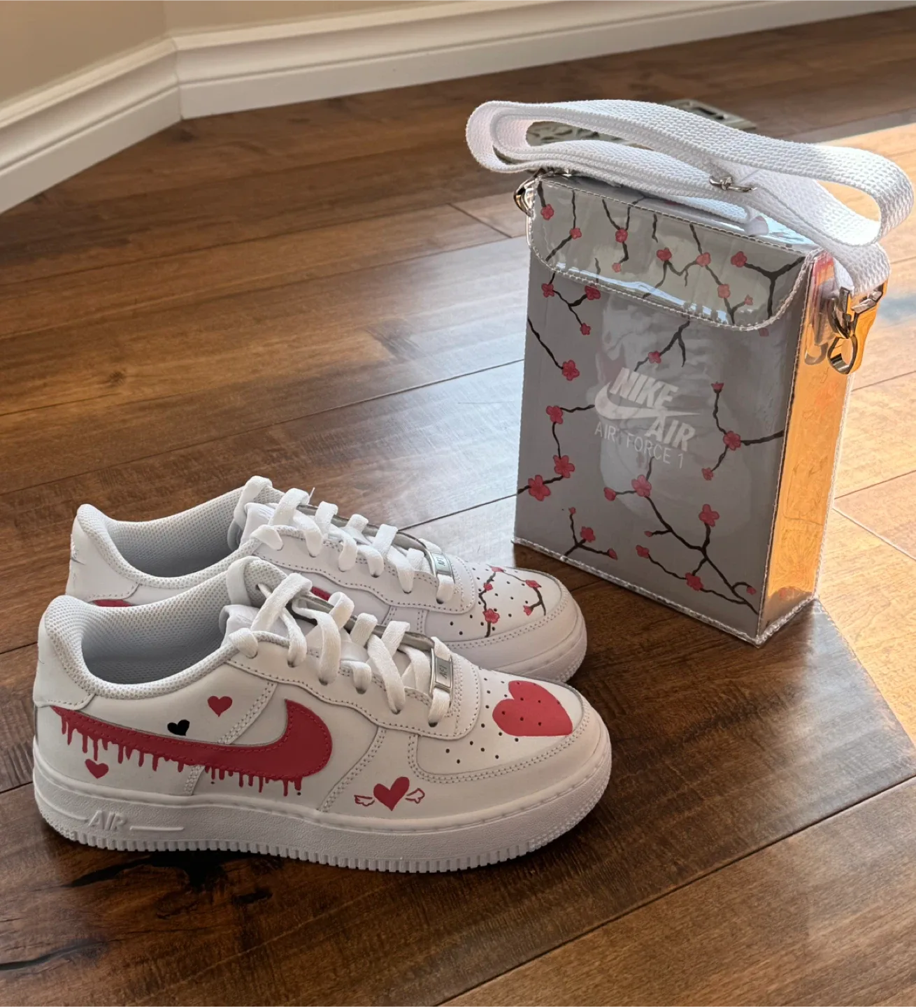 Custom Nike Air Force 1 & Matching Bag image indicator(3)