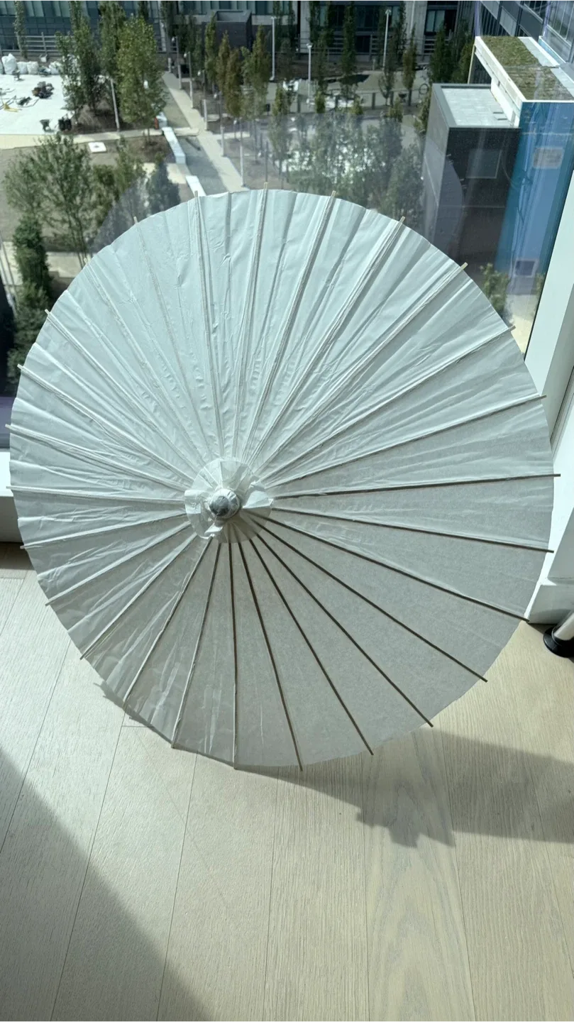 White Paper Parasol Umbrella thumbnail