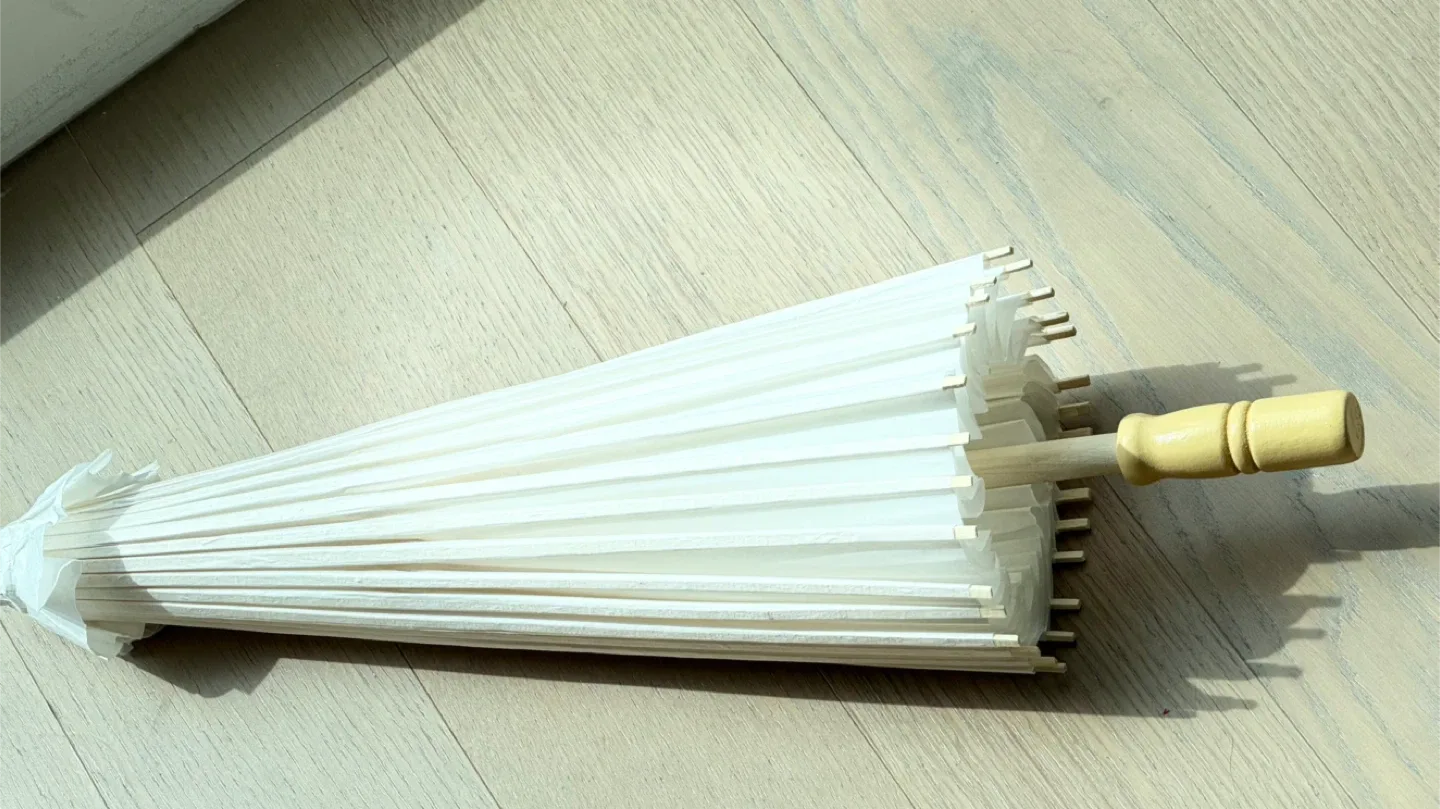 White Paper Parasol Umbrella image indicator(6)