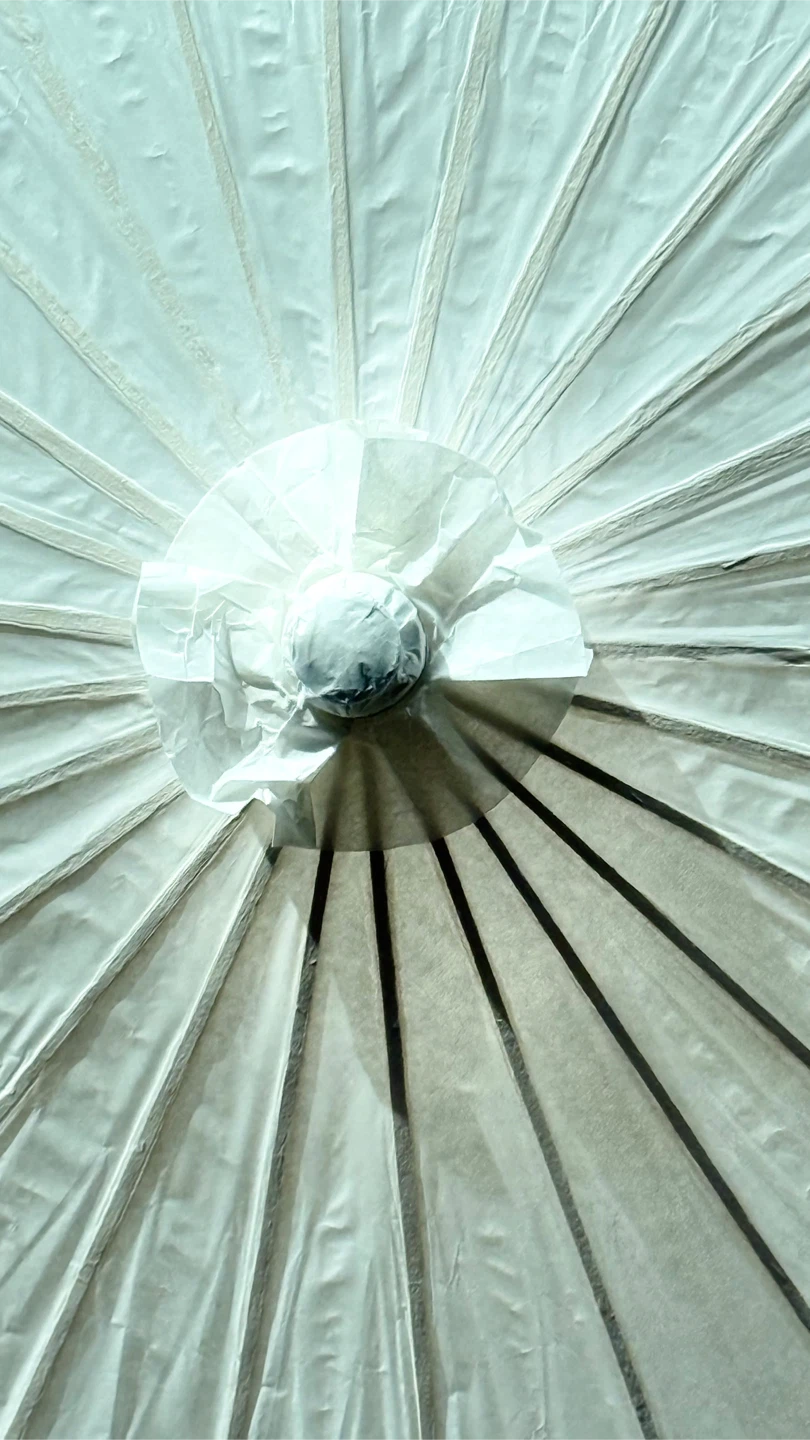 White Paper Parasol Umbrella - photo 5