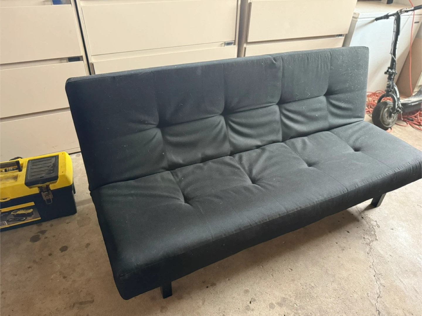 Black Futon Couch - photo 2