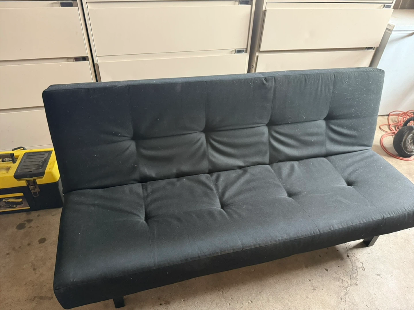 Black Futon Couch - photo 3