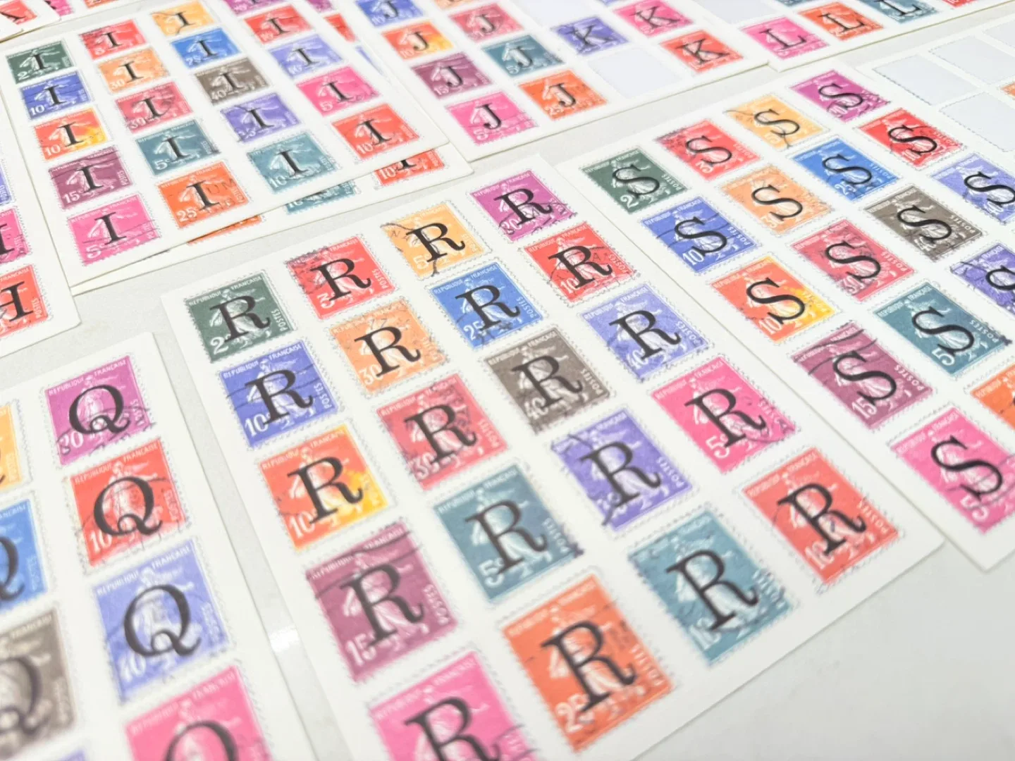 Cavallini & Co. Alphabet Stamps A-to-Z image indicator(5)