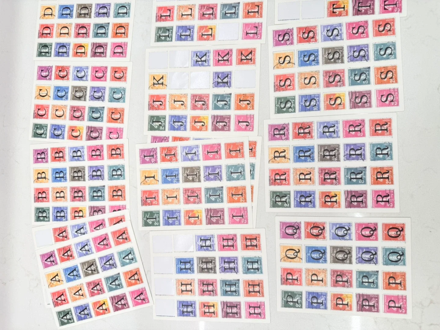 Cavallini & Co. Alphabet Stamps A-to-Z image indicator(7)