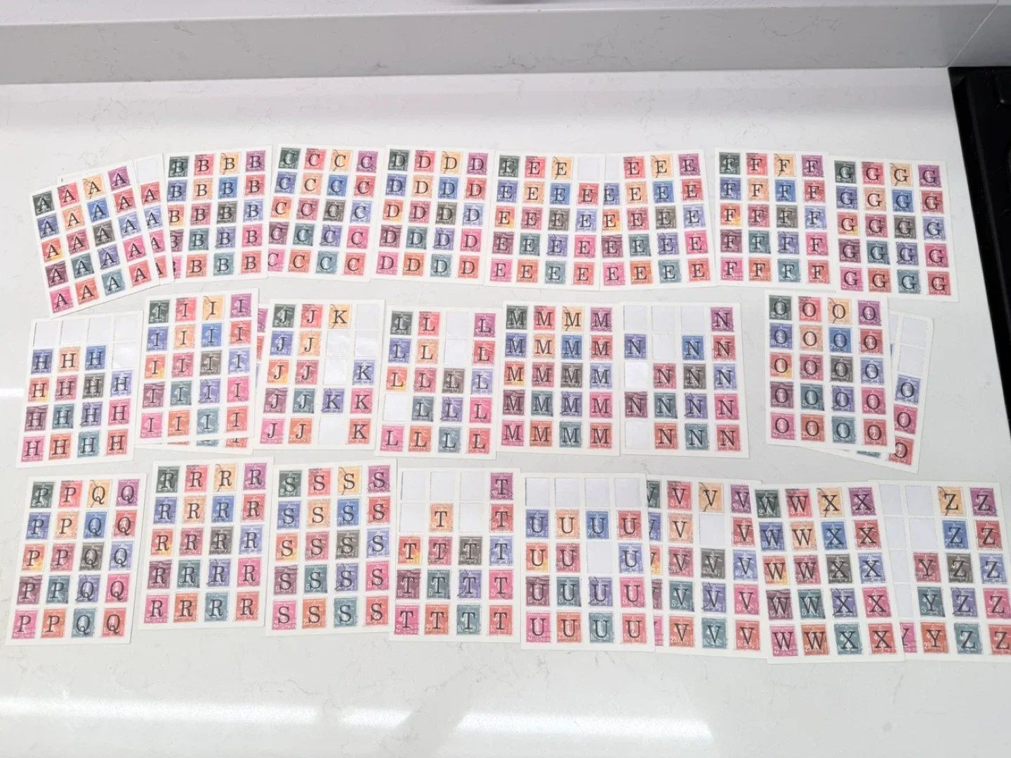 Cavallini & Co. Alphabet Stamps A-to-Z image indicator(8)