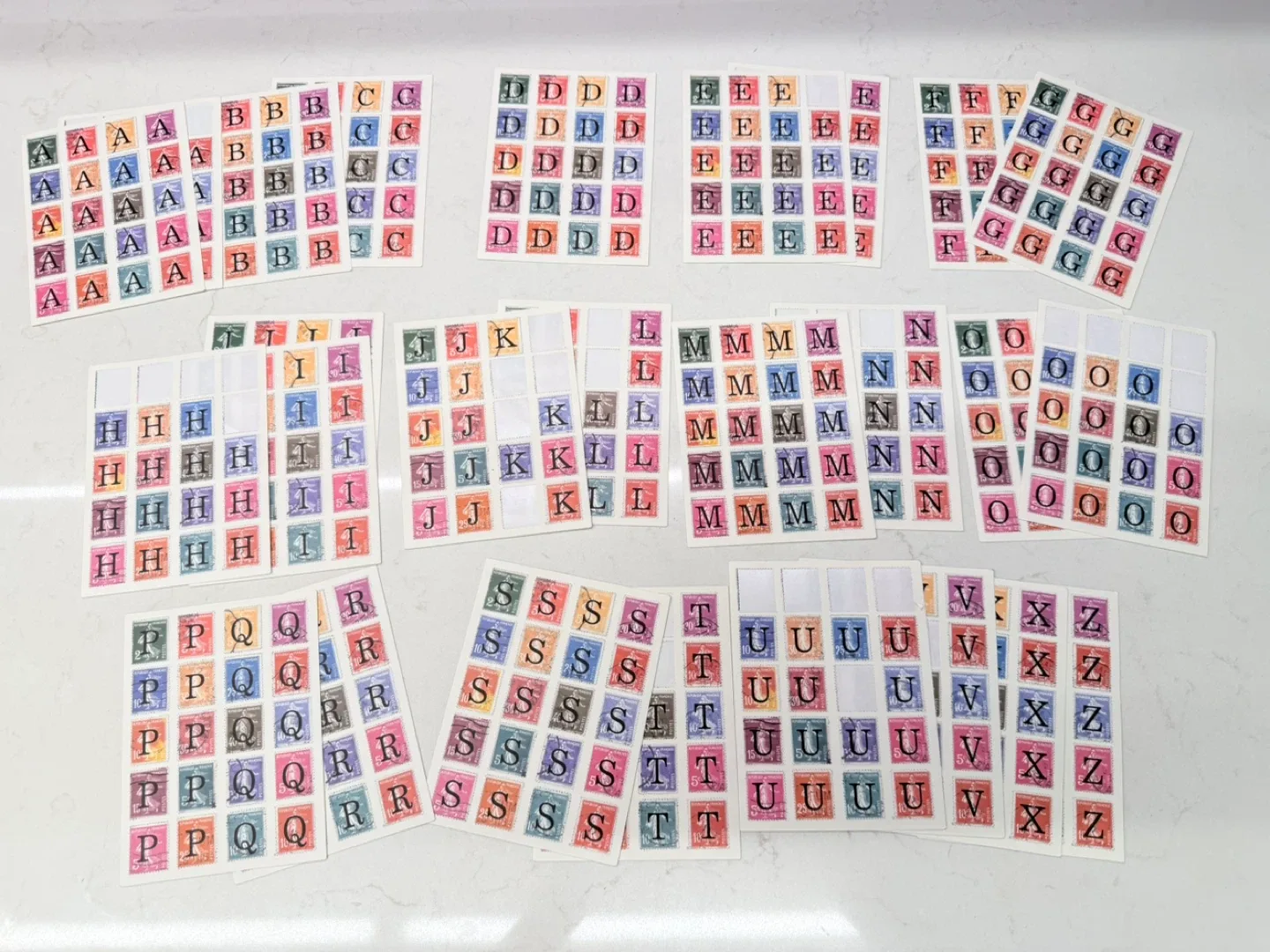 Cavallini & Co. Alphabet Stamps A-to-Z image indicator(9)