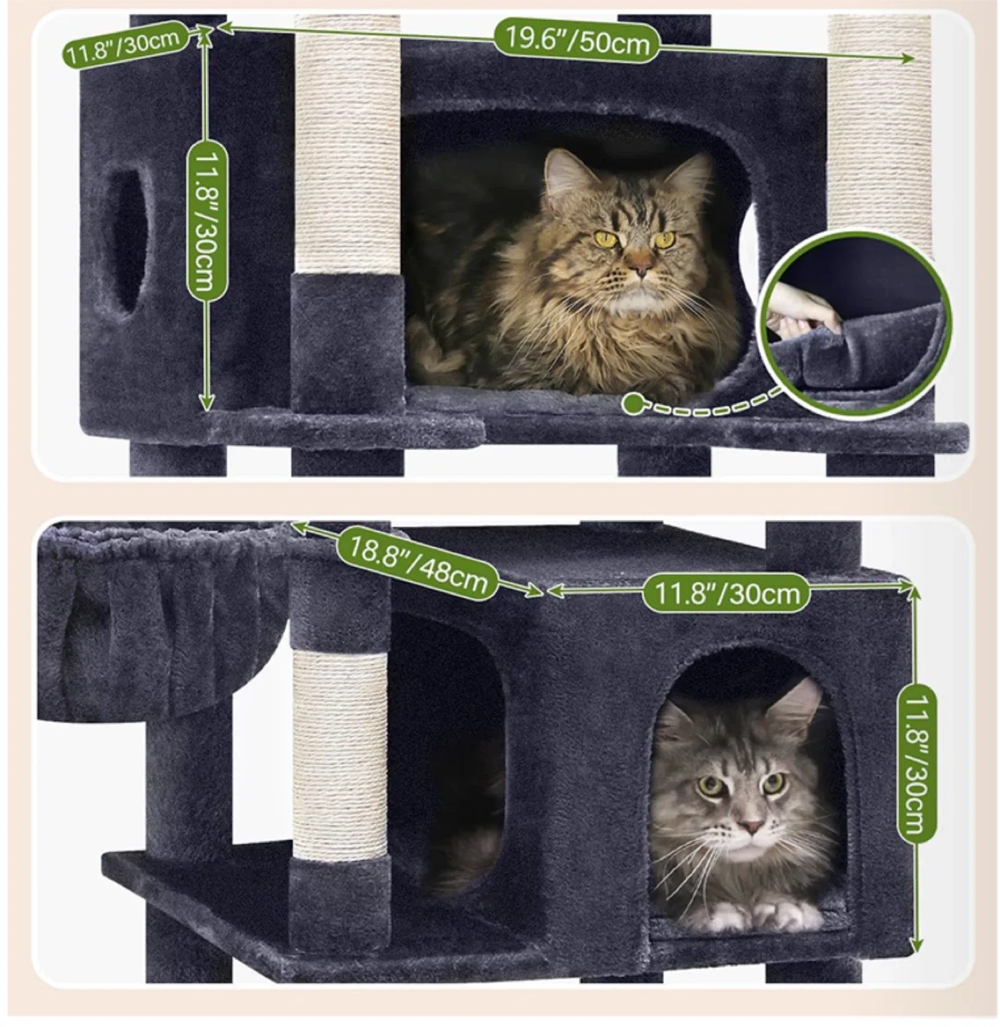 Sturdy 6.2ft Cat Condo Brand New Cat Tree, Pickup in Coach Hill image indicator(3)